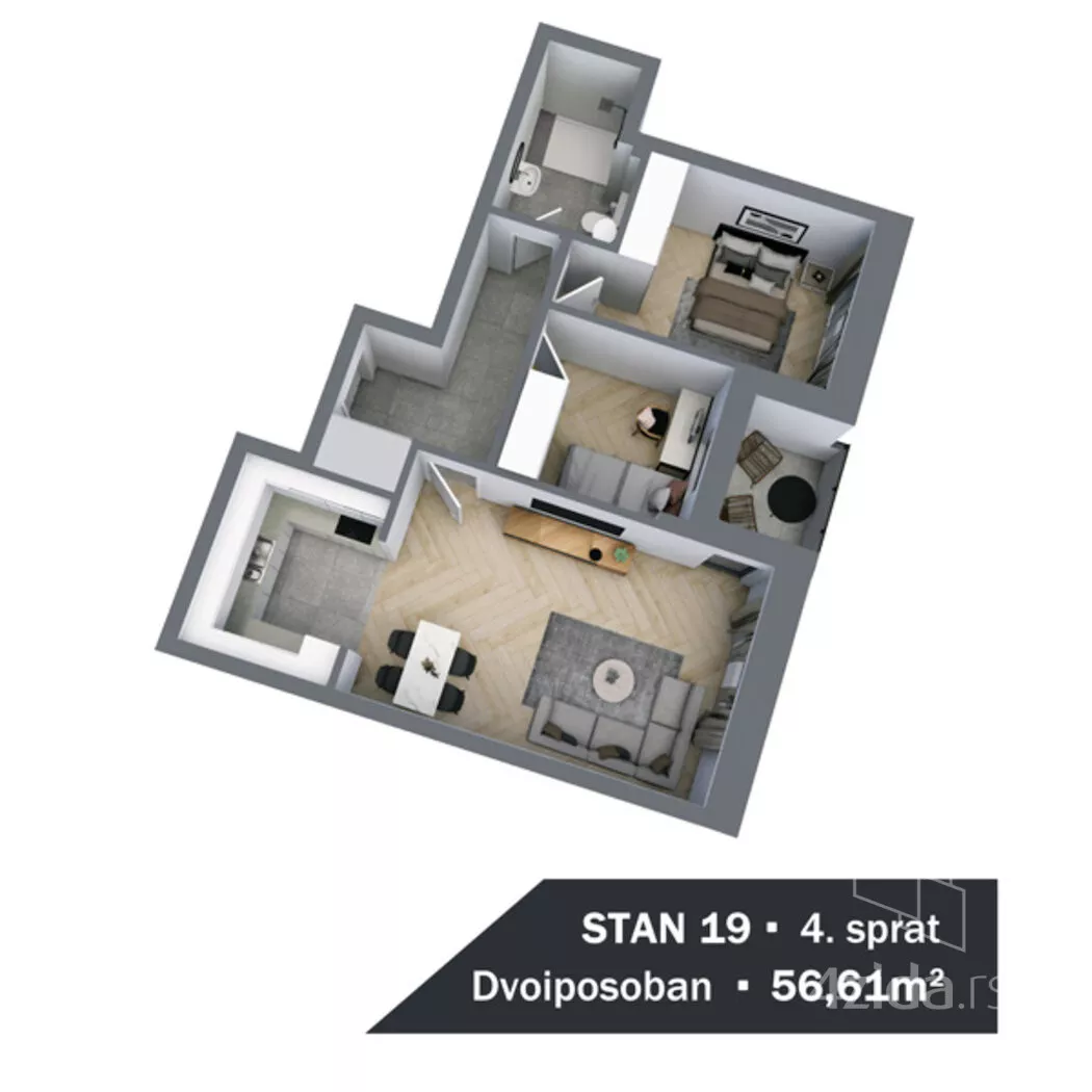 Dvoiposoban stan | 4zida