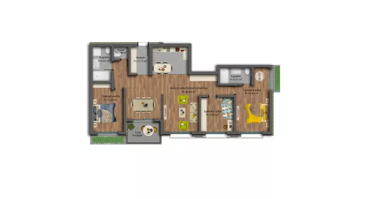 Trosoban stan | 4zida