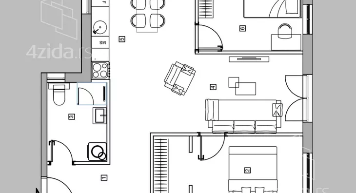 Dvoiposoban stan | 4zida