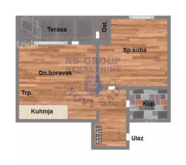 Jednoiposoban stan | 4zida