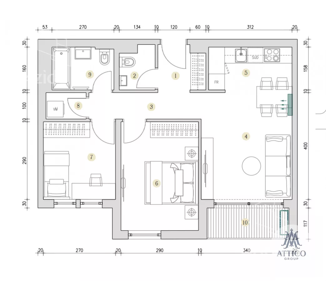 Trosoban stan | 4zida