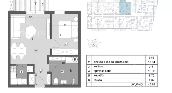 Dvosoban stan | 4zida