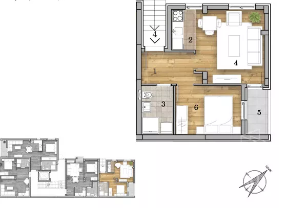 Dvosoban stan | 4zida