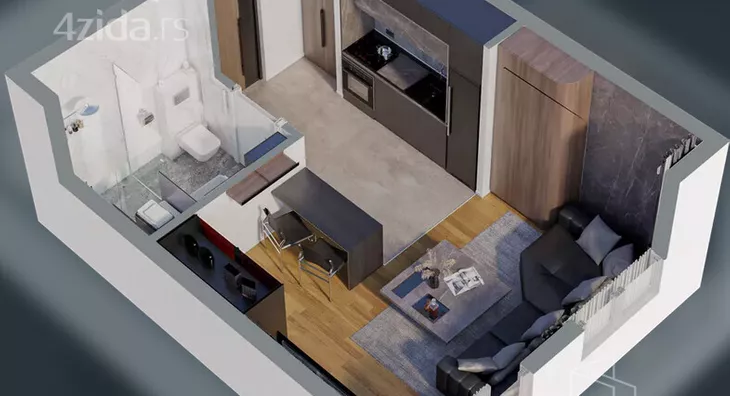 Jednosoban stan | 4zida