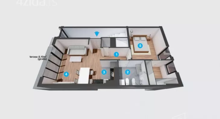 Dvosoban stan | 4zida