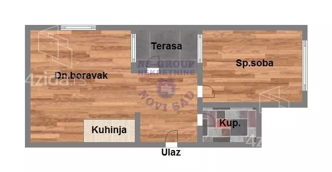 Jednoiposoban stan | 4zida