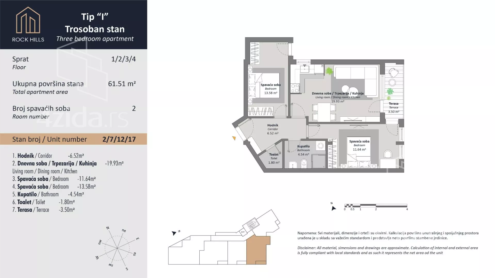 Trosoban stan | 4zida