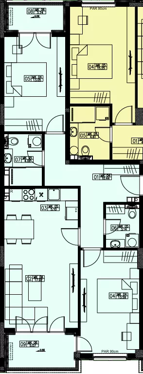 Trosoban stan | 4zida