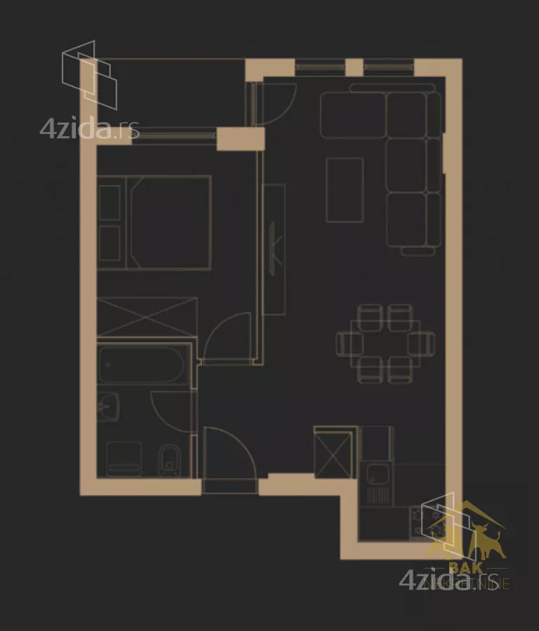 Dvosoban stan | 4zida