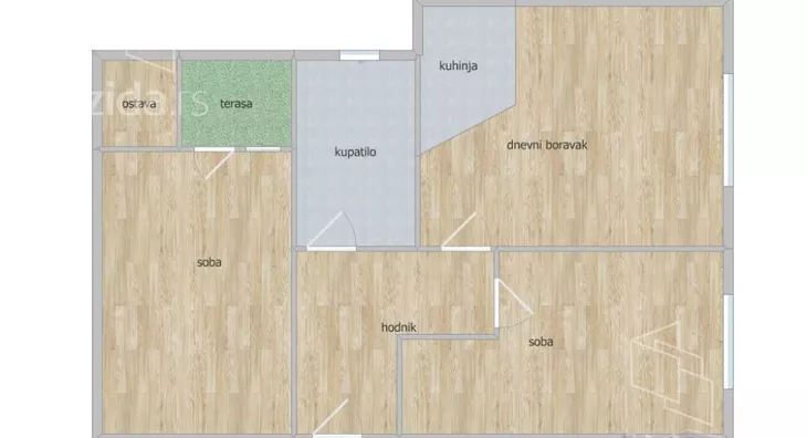 Trosoban stan | 4zida