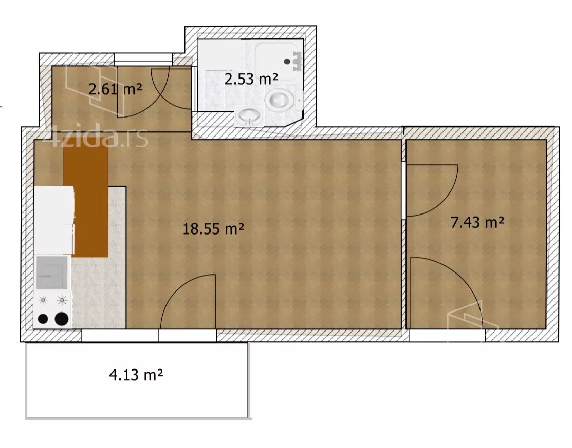 Trosoban stan | 4zida