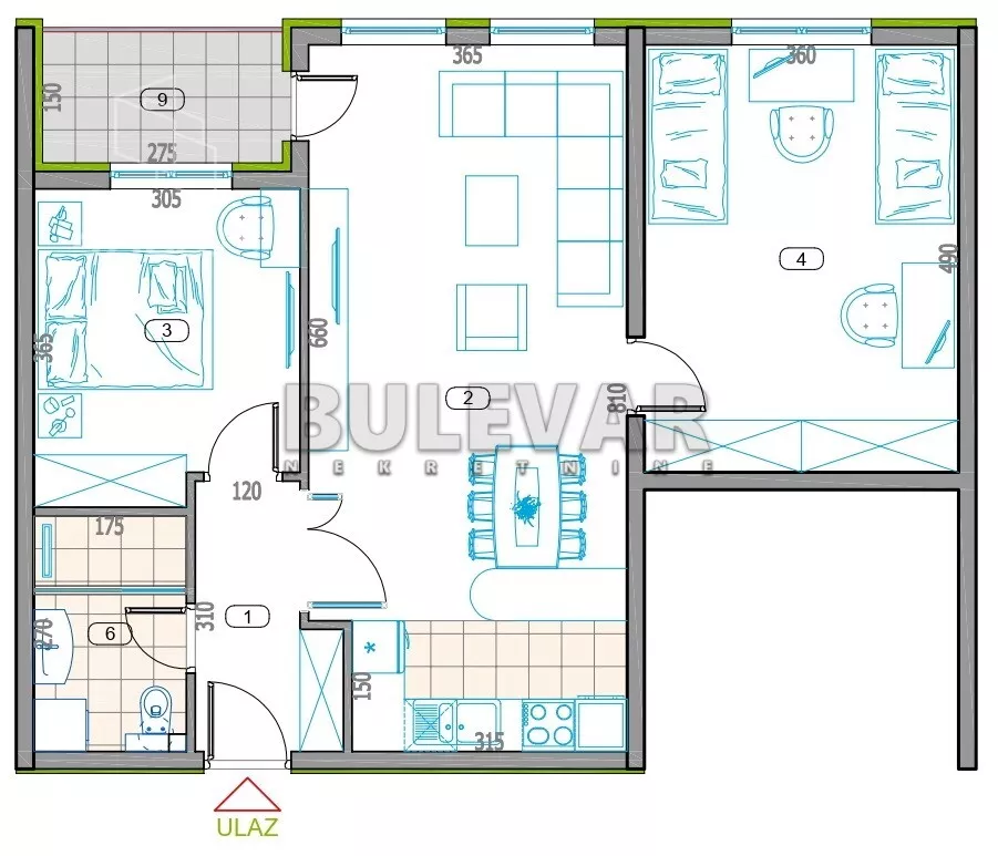 Trosoban stan | 4zida