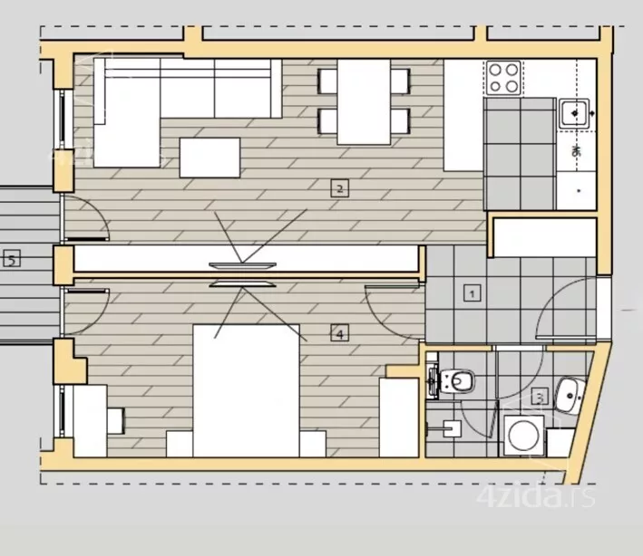 Trosoban stan | 4zida
