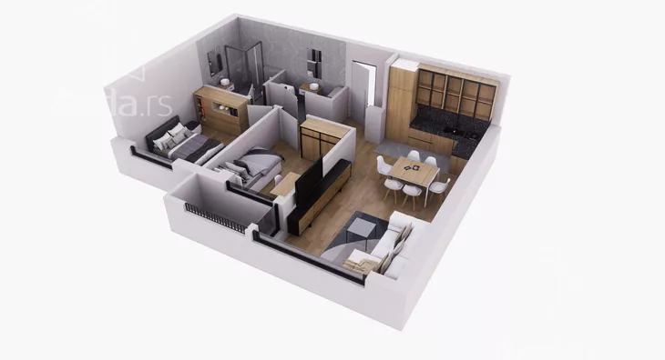 Dvoiposoban stan | 4zida