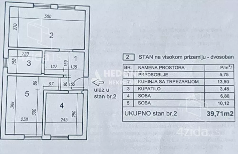 Dvosoban stan | 4zida