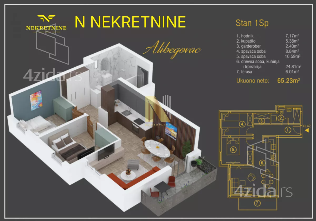 Trosoban stan | 4zida