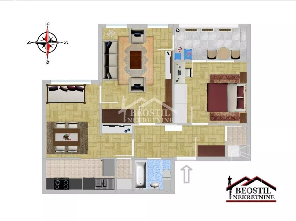 Dvoiposoban stan | 4zida