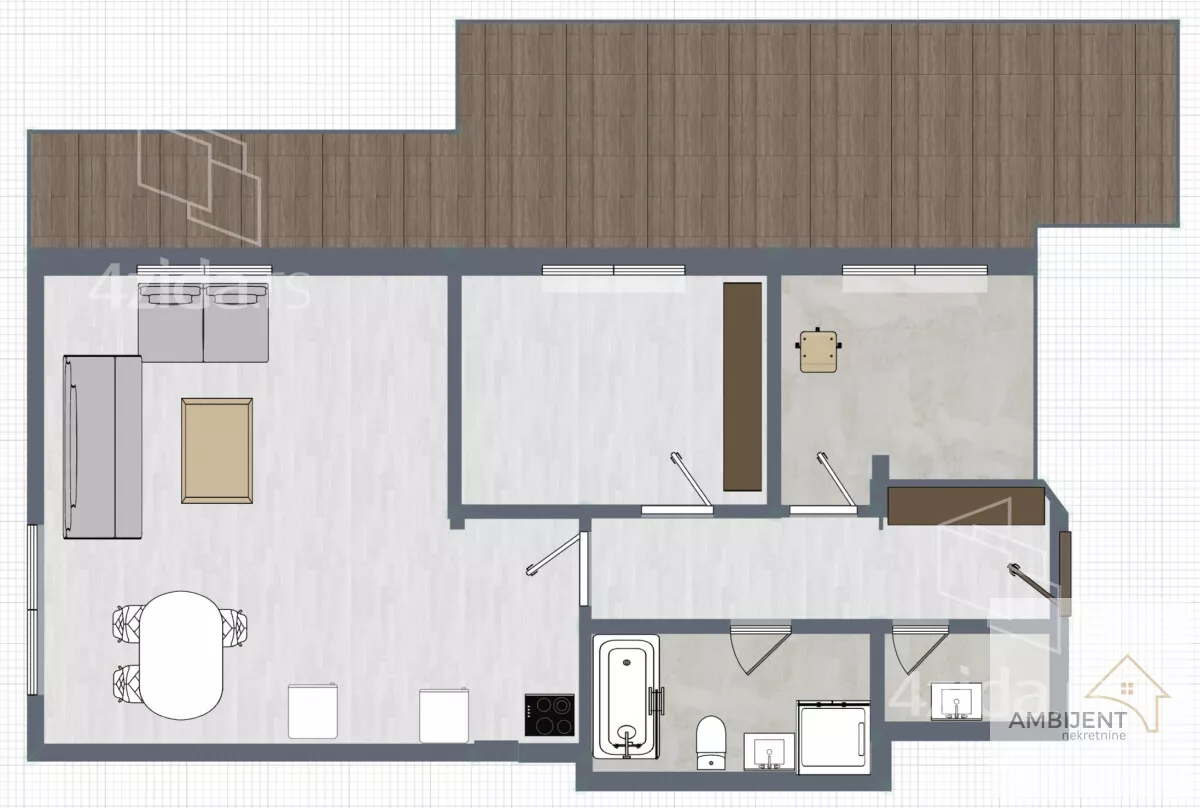 Dvoiposoban stan | 4zida