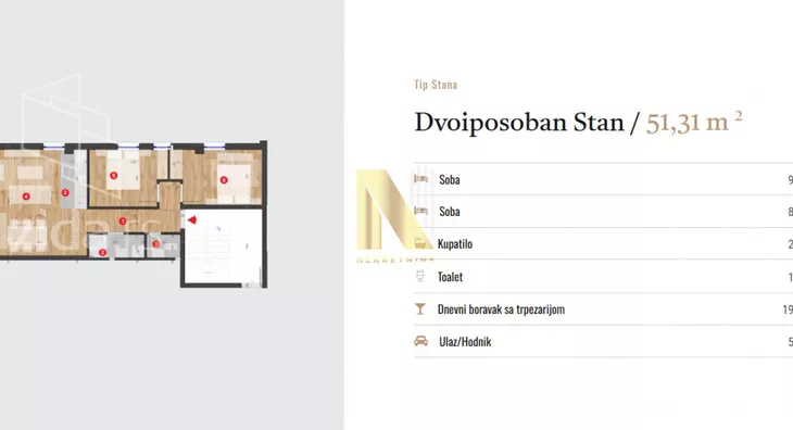Dvoiposoban stan | 4zida