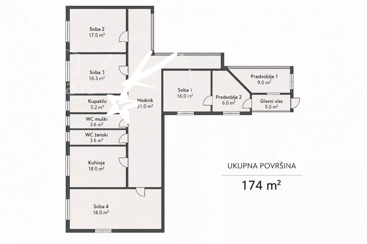 Petosoban stan | 4zida