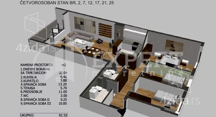 Četvorosoban stan | 4zida