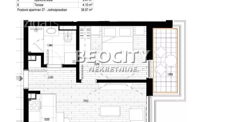 Jednoiposoban stan | 4zida
