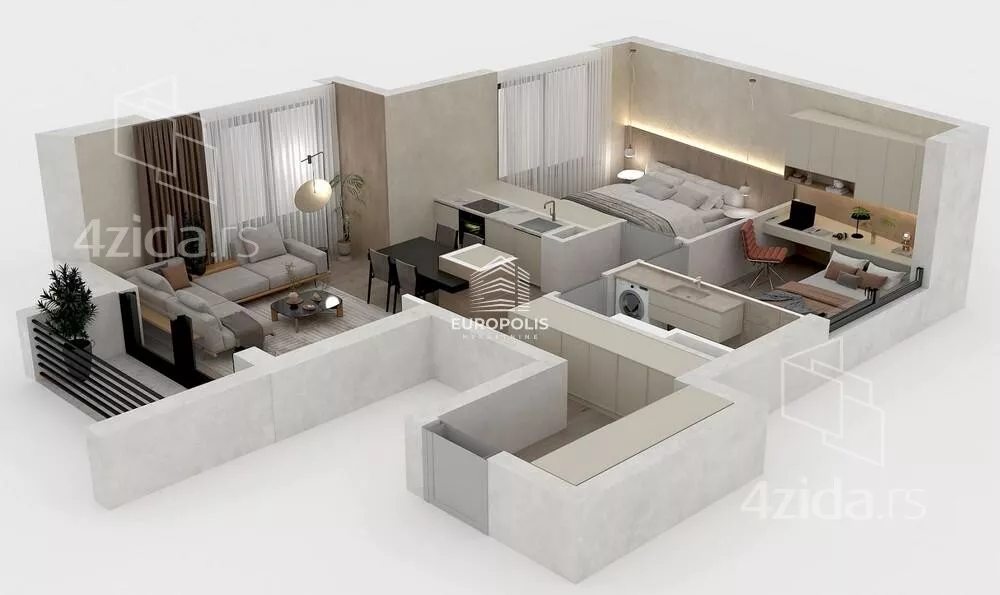 Dvoiposoban stan | 4zida