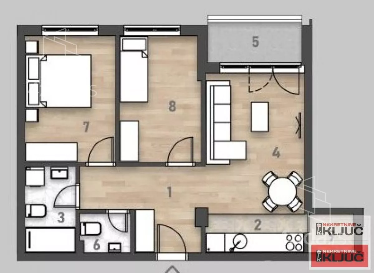 Trosoban stan | 4zida