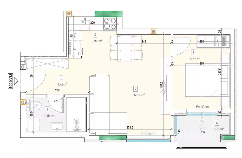 Dvosoban stan | 4zida