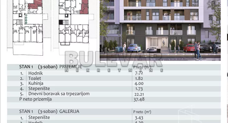 Trosoban stan | 4zida
