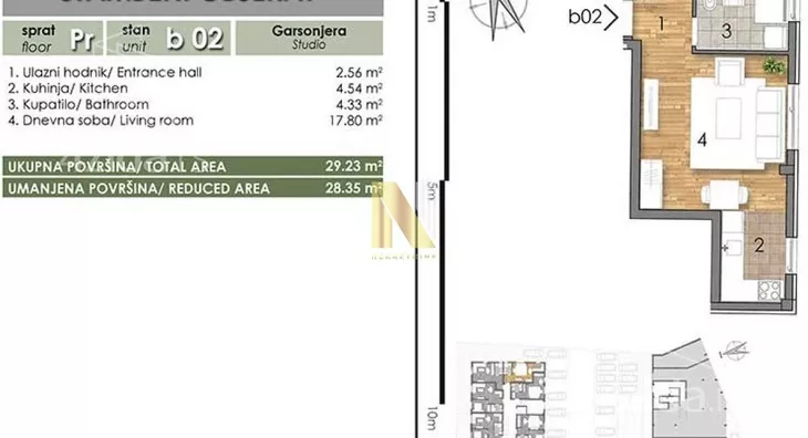 Garsonjera | 4zida