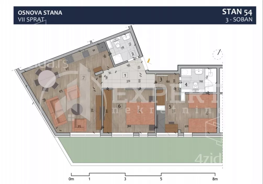 Trosoban stan | 4zida