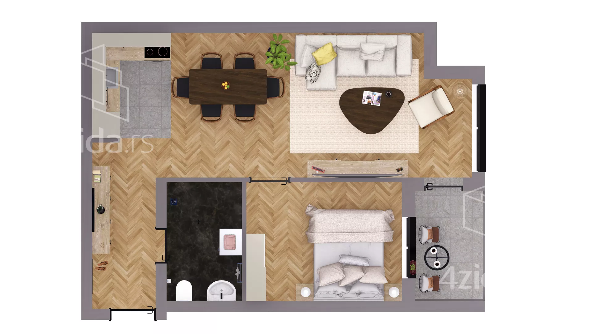 Dvosoban stan | 4zida