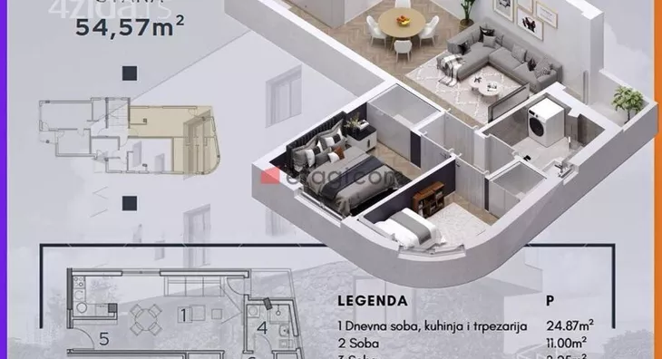 Dvoiposoban stan | 4zida