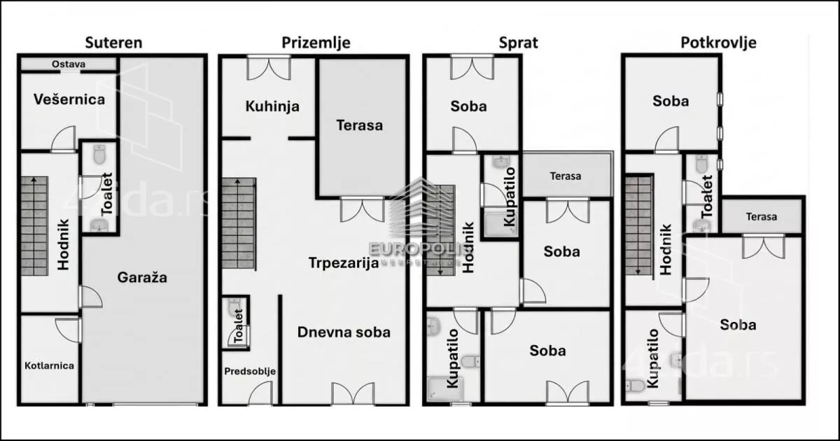 Petosoban stan | 4zida