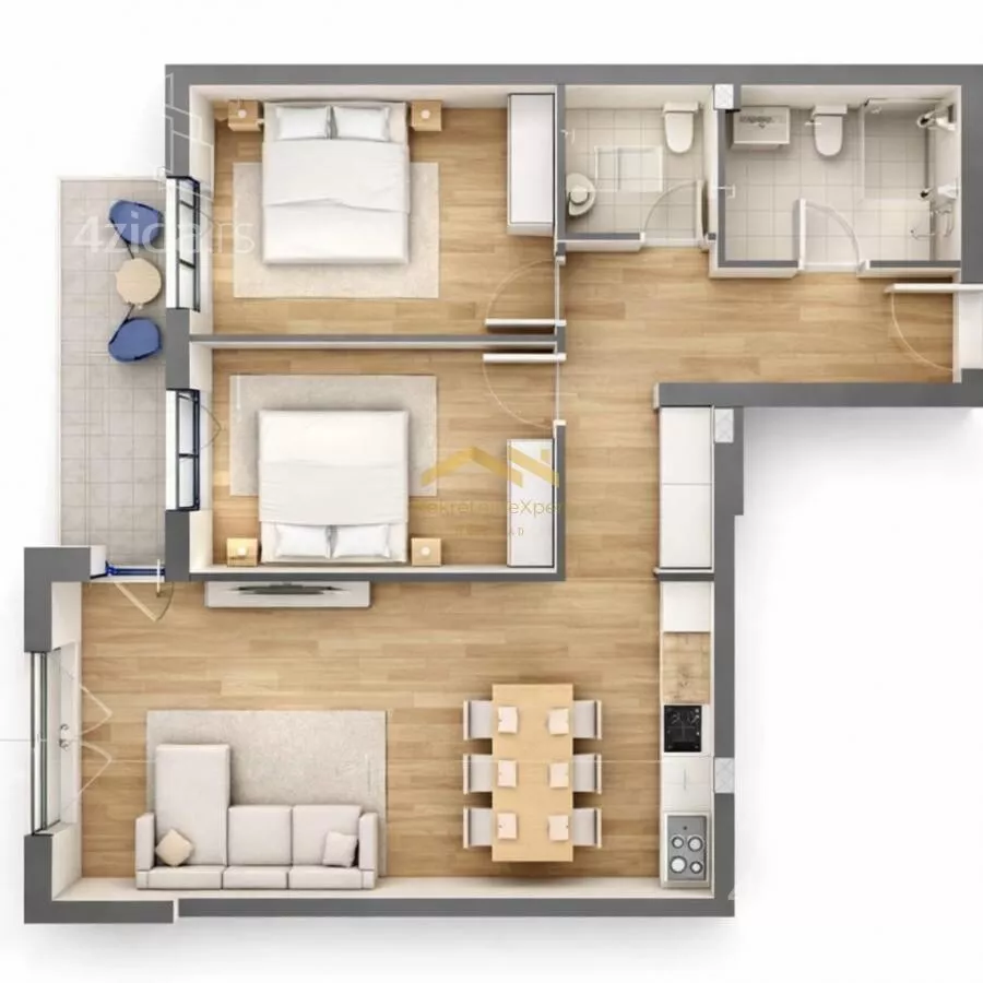 Trosoban stan | 4zida