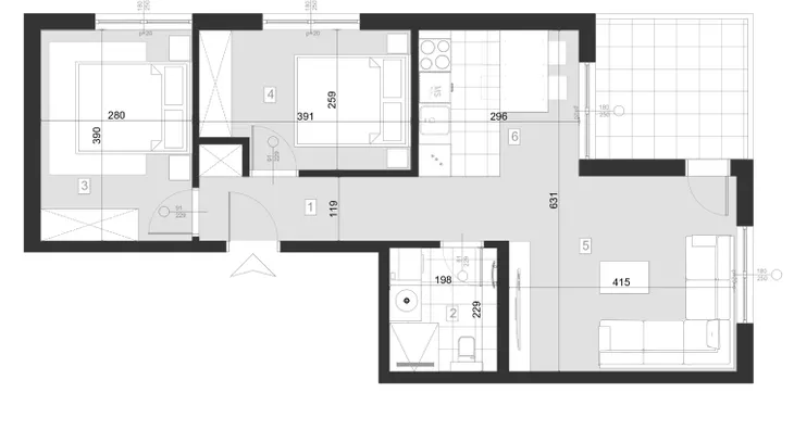 Trosoban stan | 4zida