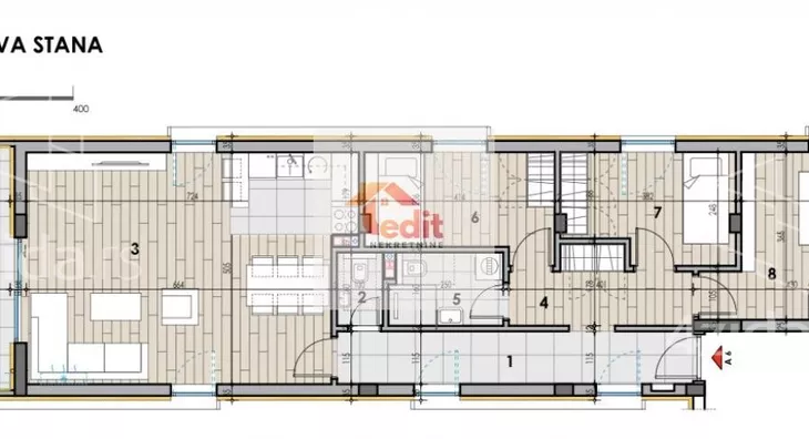 Četvoroiposoban stan | 4zida