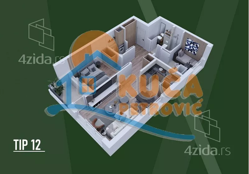 Dvoiposoban stan | 4zida