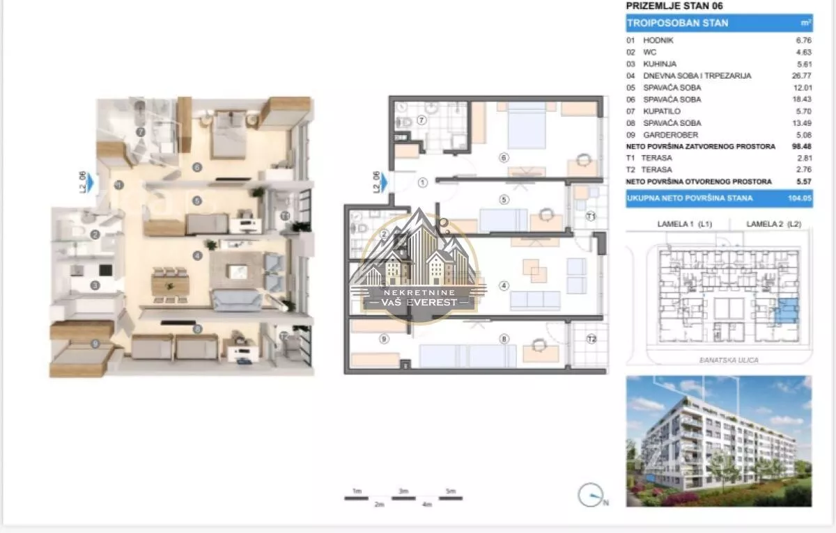 Troiposoban stan | 4zida