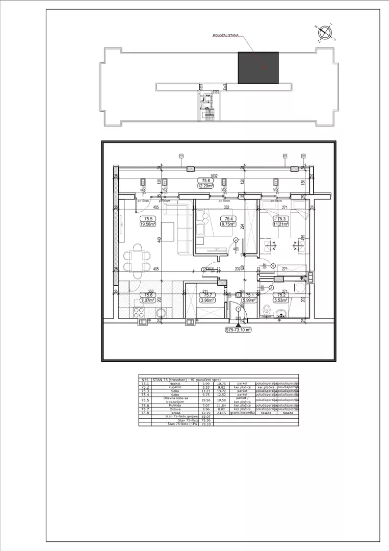 Trosoban stan | 4zida