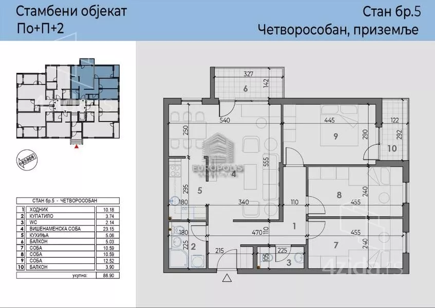 Dvoiposoban stan | 4zida