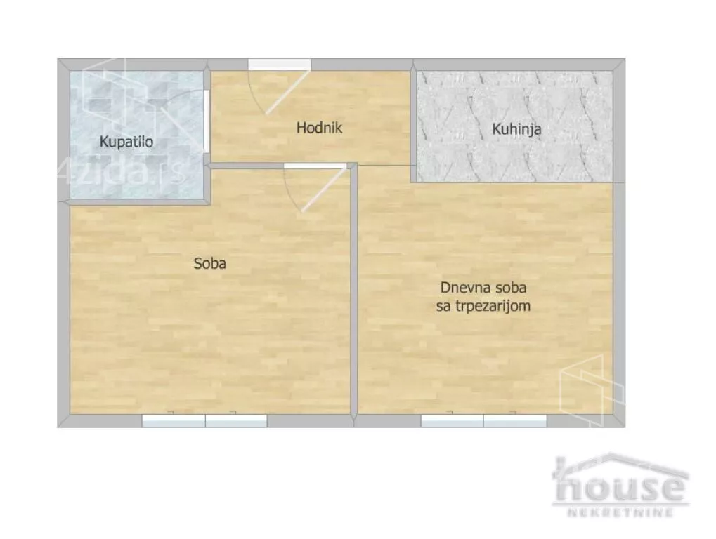 Jednoiposoban stan | 4zida