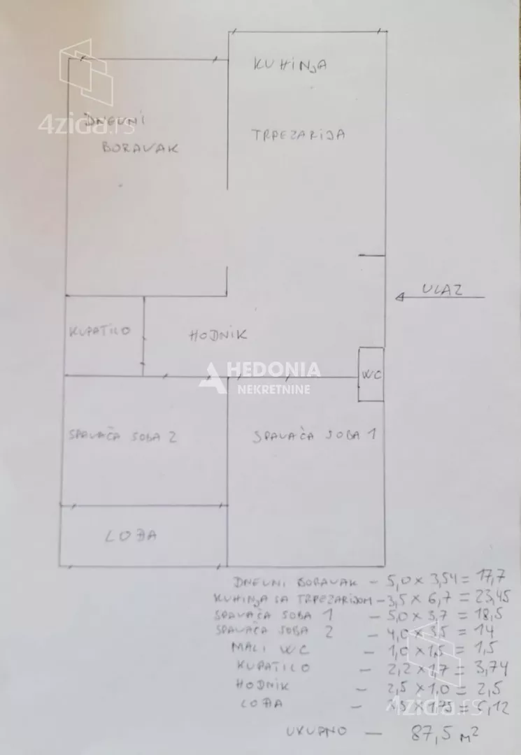 Trosoban stan | 4zida