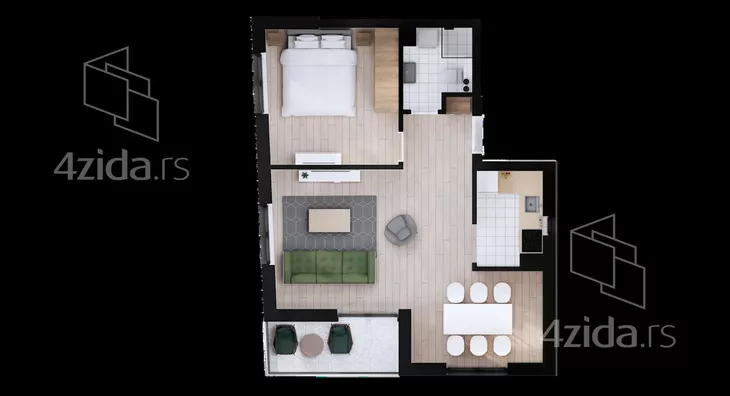 Dvosoban stan | 4zida