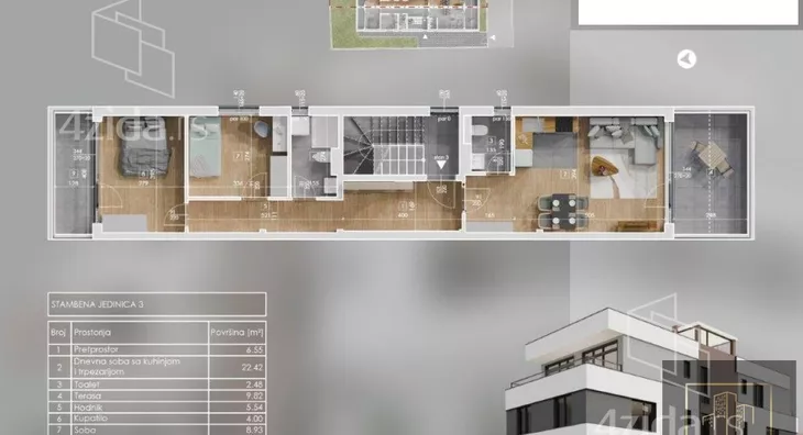 Trosoban stan | 4zida