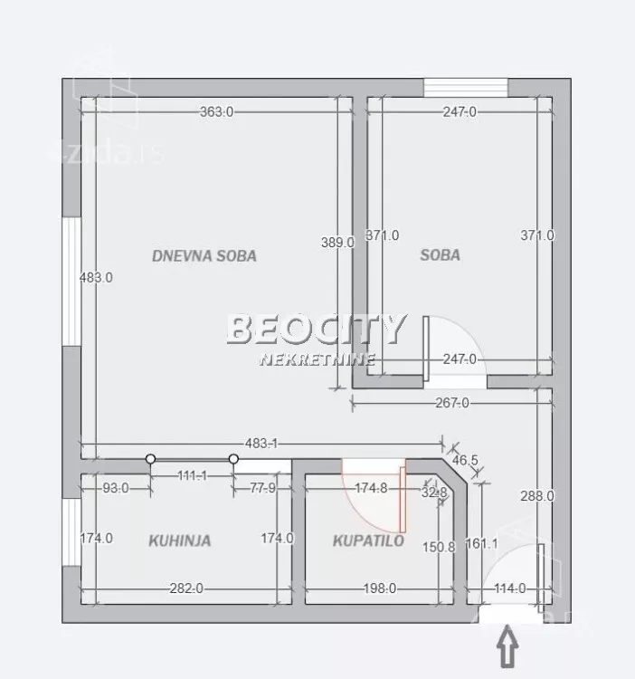 Jednoiposoban stan | 4zida