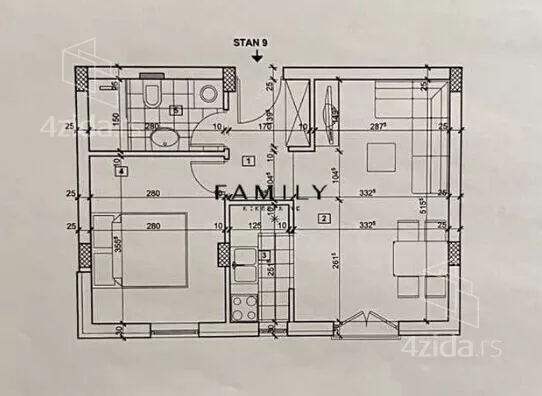 Jednoiposoban stan | 4zida