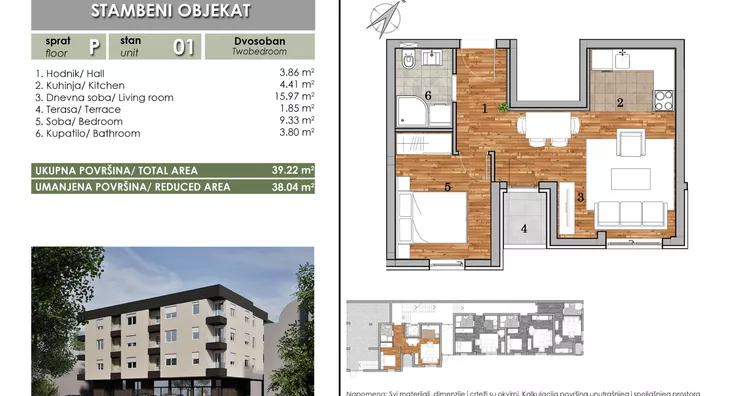 Dvosoban stan | 4zida