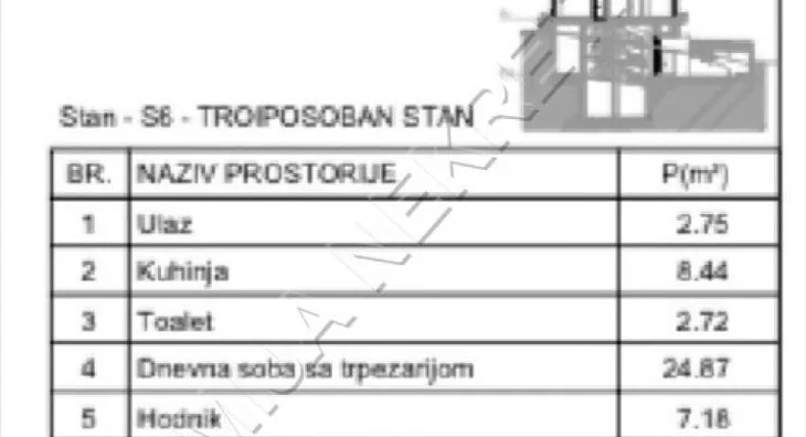 Troiposoban stan | 4zida